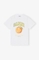 Camiseta Ganni melocotón blanca